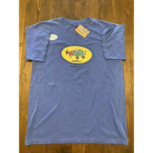 Fishboy Dumbass Sanibel Island T-Shirt Sz  L Blue Highly Evolved Artwork